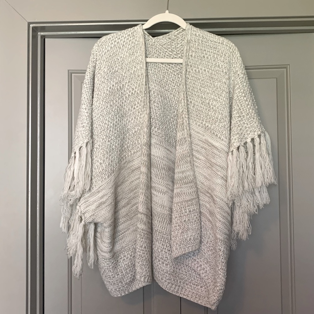 Oversized poncho sweater